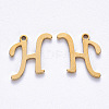 PVD Vacuum Plating 201 Stainless Steel Charms STAS-R105-H-G-1