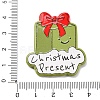 Christmas Series Printed Opaque Acrylic Pendants OACR-Q080-01C-3