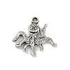 Tibetan Style Alloy Pendants PALLOY-V008-01F-AS-1