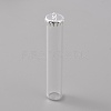 Transparent Glass Bottle Pendants GLAA-WH0039-03S-1