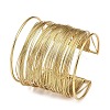 Spring 304 Stainless Steel Open Bangles for Women BJEW-K288-02A-G-1