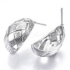 Brass Half Hoop Earrings KK-N232-110P-NF-2