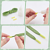 48pcs 12 Colors Plastic Aglets for Shoelaces KY-PH0001-69-1