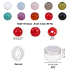 SUNNYCLUE 200Pcs 10 Colors Imitation Gemstone Acrylic Beads for DIY Bracelets Making Kits DIY-SC0015-39-2