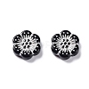 Black Opaque Acrylic Beads LS-OACR-G016-32B-2