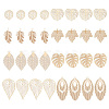   32Pcs 8 Style Brass Pendants KKC-PH0001-01-1