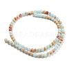 Synthetic Imperial Jasper Dyed Beads Strands G-D077-A01-02I-3