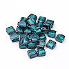 Handmade Silver Foil Lampwork Beads FOIL-S006-20x20mm-04-1