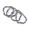 Natural Labradorite Bead Stretch Bracelets BJEW-K213-33-1