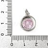 925 Sterling Silver Pave Cubic Zirconia Pendants STER-B009-01B-06-3