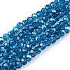 Electroplate Glass Beads Strands EGLA-A044-T4mm-L27-1
