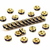 Brass Rhinestone Spacer Beads RB-A014-L6mm-05G-1