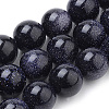 Synthetic Blue Goldstone Beads Strands X-G-S259-41-10mm-1