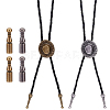 4Pcs Alloy Cord Ends FIND-ME0001-11-1