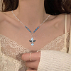 Baking Paint Pearlized Glass Pearl Pendants FIND-PH0008-14-5