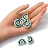 6Pcs Food Grade Eco-Friendly Silicone Focal Beads SIL-YW0001-04B-5