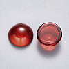 Transparent Spray Painted Glass Cabochons GLAA-S190-013B-C02-2