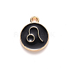 Alloy Enamel Pendants ENAM-S124-01A-08G-2