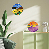 Flower Hanging Painting Needle Felting Kit for Beginners DIY-WH0304-983-6