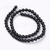 Natural Black Onyx Beads Strands X-G-H1567-6MM-2