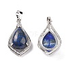 Natural Lapis Lazuli Dyed Pendants G-H283-04P-19-2