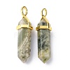 Natural Peace Jade Pointed Pendants G-G025-01G-23-2