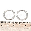 Tarnish Resistant 201 Stainless Steel Huggie Hoop Earrings Findings X-STAS-F149-33P-A-3