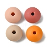 Rondelle Food Grade Eco-Friendly Silicone Focal Beads SIL-F003-07B-2