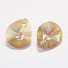 Faceted Glass Rhinestone Pendants RGLA-F053-C-223PS-2