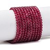 Natural White Jade Round Bead Strands G-A130-3mm-F01-2