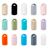 SUPERFINDINGS 24Pcs 12 Colors Bottle Food Grade Eco-Friendly Silicone Beads SIL-FH0001-07-1