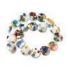 Handmade Millefiori Glass Beads Strands X-LK145-2