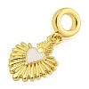Rack Plating Brass Enamel European Dangle Charms LS-KK-I718-25G-02-2