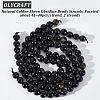 2 Strands Natural Golden Sheen Obsidian Beads Strands G-OC0003-52-4