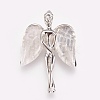 Natural Quartz Crystal Pendants X-KK-G346-02C-2
