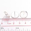 Brass Ear Studs Settings X-IFIN-Q005-S-NR-3