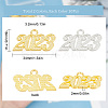 SUNNYCLUE 20Pcs 2 Colors Alloy Pendants FIND-SC0004-10-2