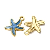 304 Stainless Steel Enamel Pendants STAS-L299-19G-05-2