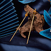 2Pcs Brass Hair Sticks OHAR-PH00001-4