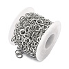 304 Stainless Steel Ring Link Chains CHS-G044-05P-05-3