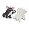 Rack Plating Alloy Enamel Pendants ENAM-Z014-01P-04-2