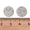 Non-Tarnish 201 Stainless Steel Hollow Flat Round Links FIND-R149-03Y-P-3