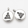 Tibetan Style Alloy Pendants TIBEP-Q078-28AS-NR-2