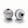 304 Stainless Steel Corrugated Beads X-STAS-P218-24-12mm-2