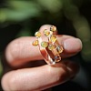 Handmade Lampwork Cuff Open Rings WG41426-03-1