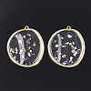 Epoxy Resin Pendants RESI-S365-29-1