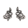 Snake 316 Stainless Steel Non- Piercing Cartilage Earrings AJEW-C044-08B-AS-4