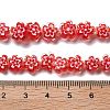 Handmade Millefiori Lampwork Beads Strands LAMP-F035-09F-4