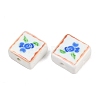 Printed Handmade Porcelain Beads PORC-G016-04C-3