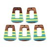 Epoxy Resin & Walnut Wood Pendants RESI-N039-121S-1